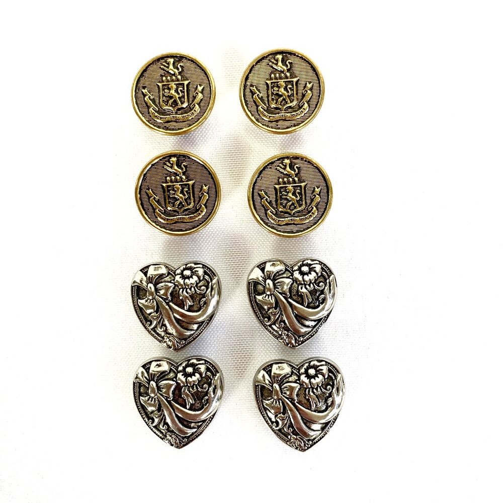 Button Covers - 2 Sets of Four